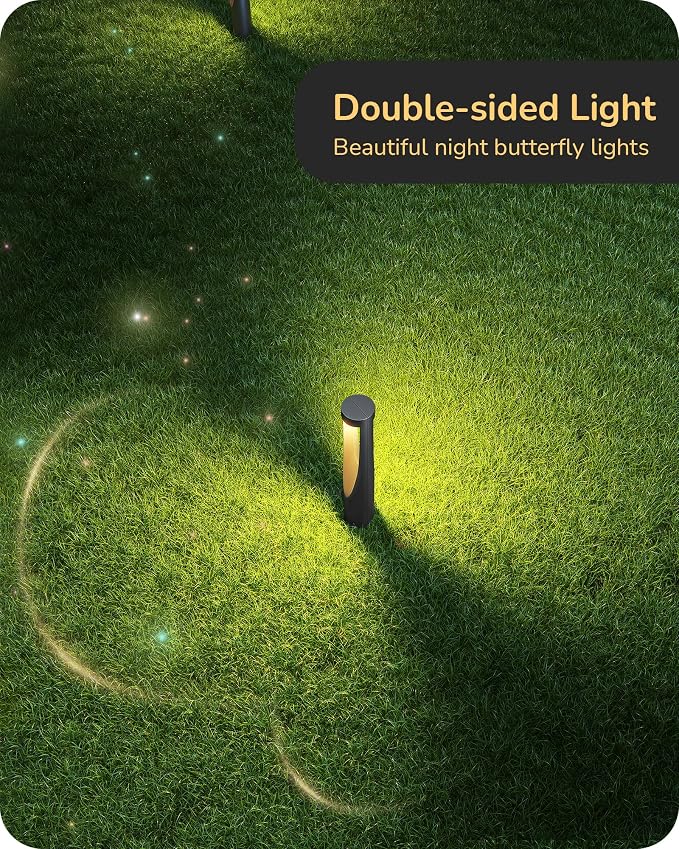 EDISHINE Low Voltage Landscape Lights for Walkway 6 Pack | 150LM 3000K, CRI80, LED Electric Outdoor Landscape Lighting with Connectors, Waterproof for Yard, Garden